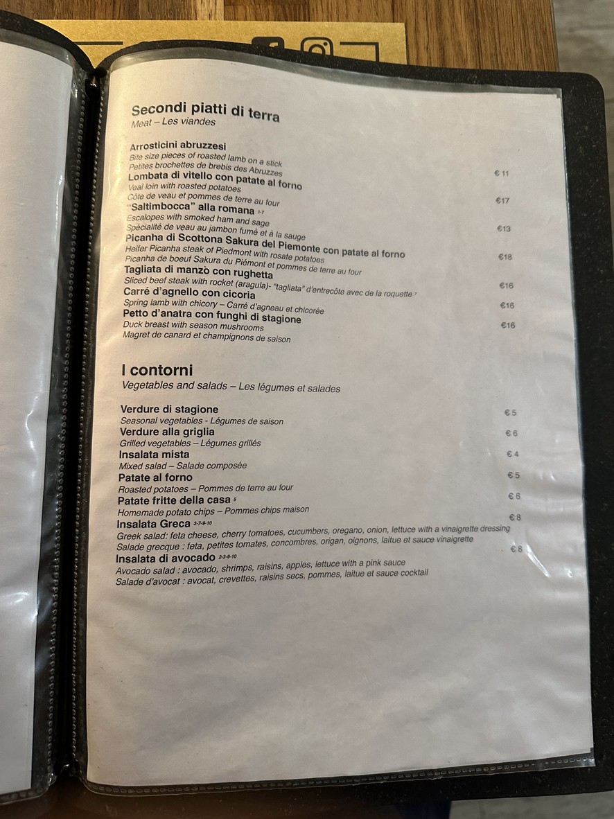 Trattoria Al Gran Sasso - dal 1965 menu 3