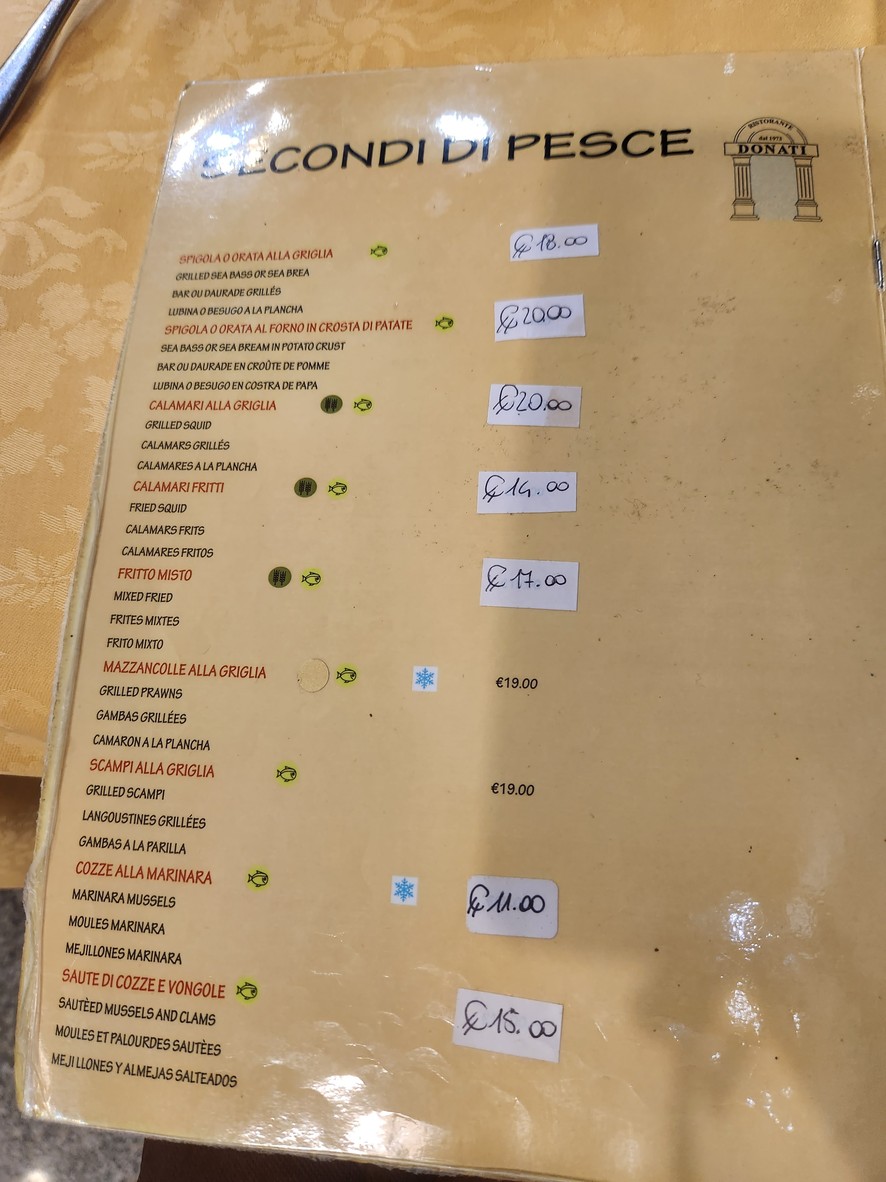 Ristorante Donati menu 6