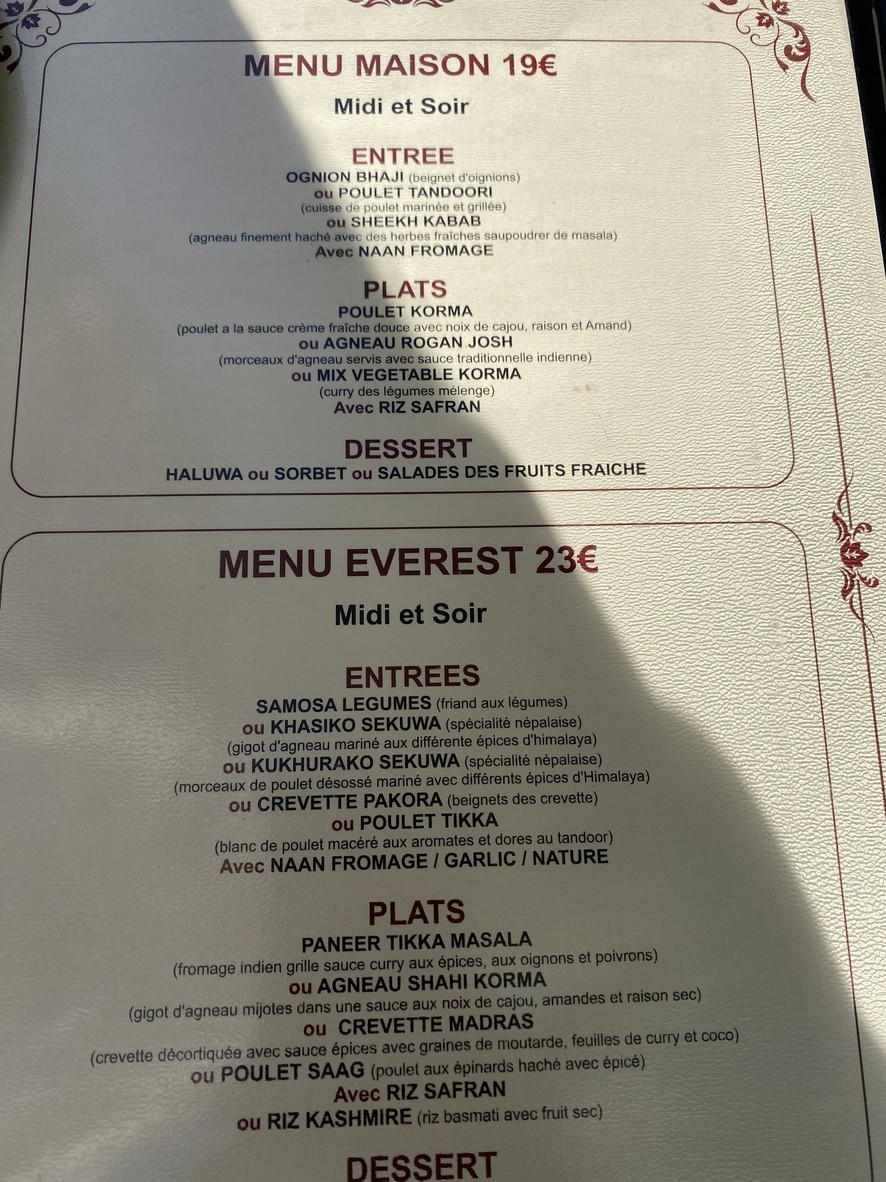 Everest montreuil menu 3