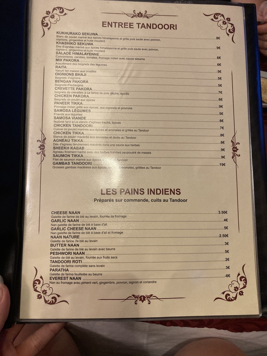 Everest montreuil menu 4