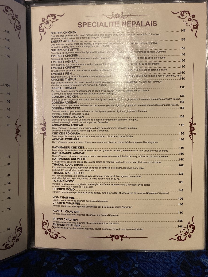 Everest montreuil menu 5