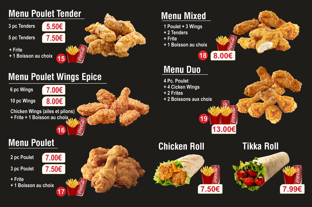 Spice Chicken menu 1