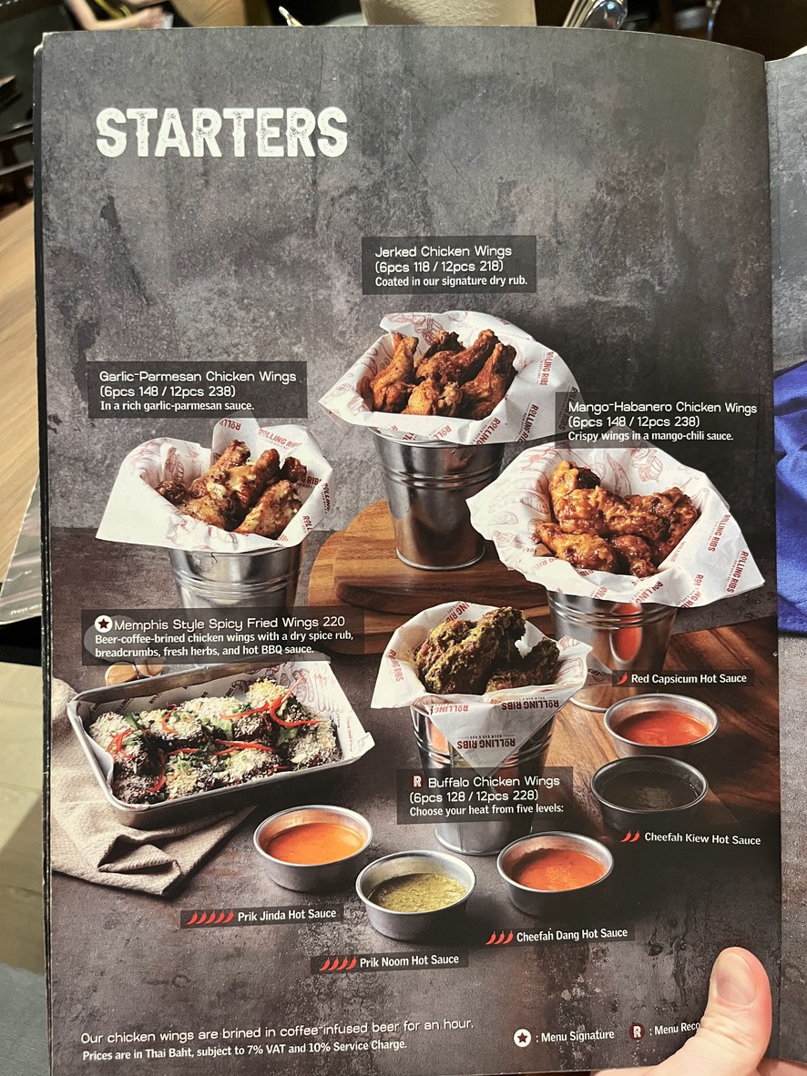 Rolling Ribs Brew Bar & BBQ menu 1
