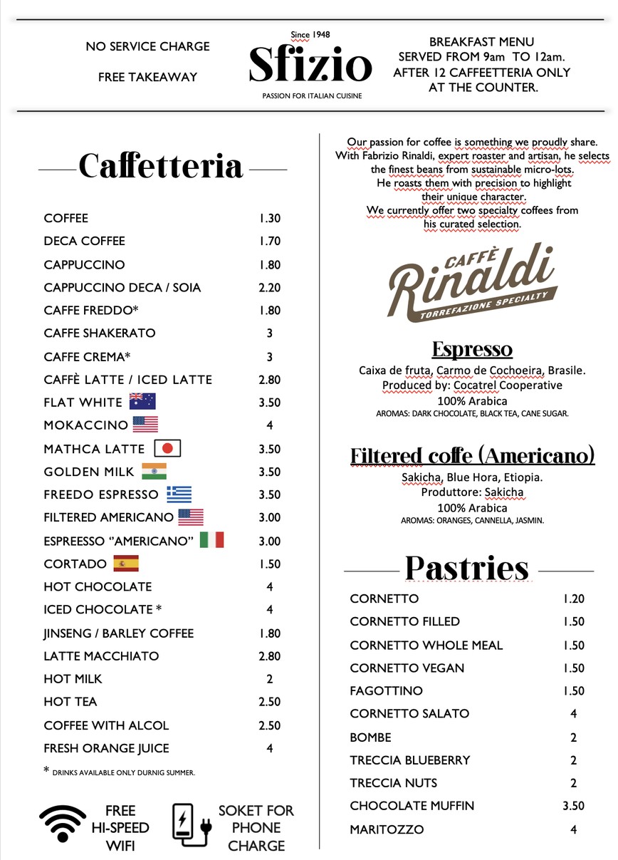 Sfizio Pizzeria menu 4