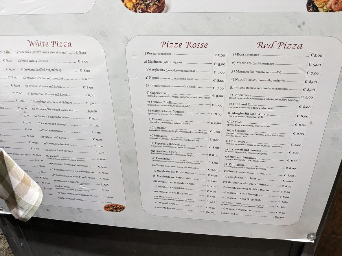 Ristorante pizzeria Buona Forchetta menu 3