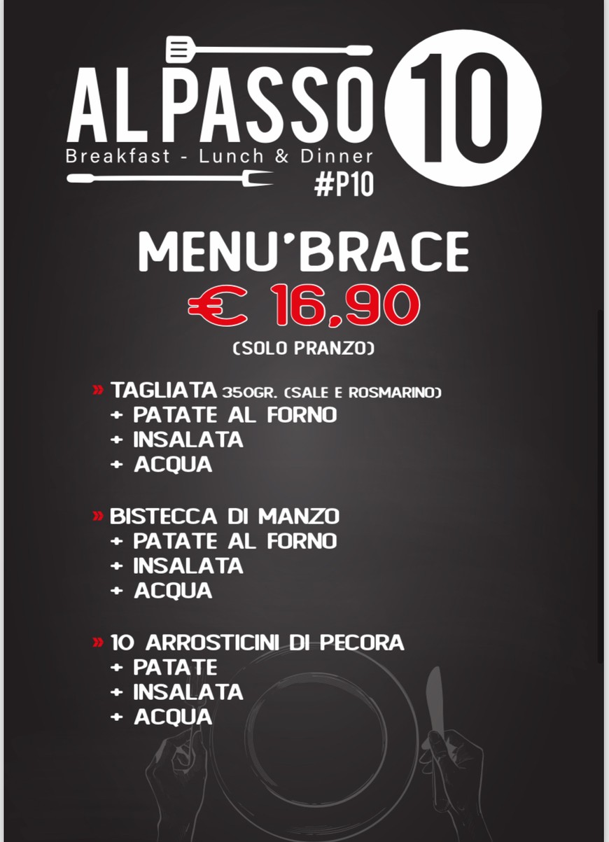 Al Passo 10 by La Merendina - Pizzeria Braceria Roma menu 4
