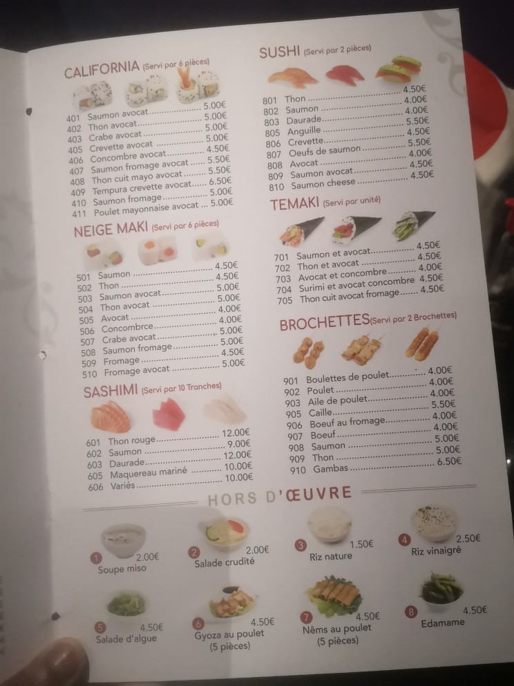 Kaishoya menu 2