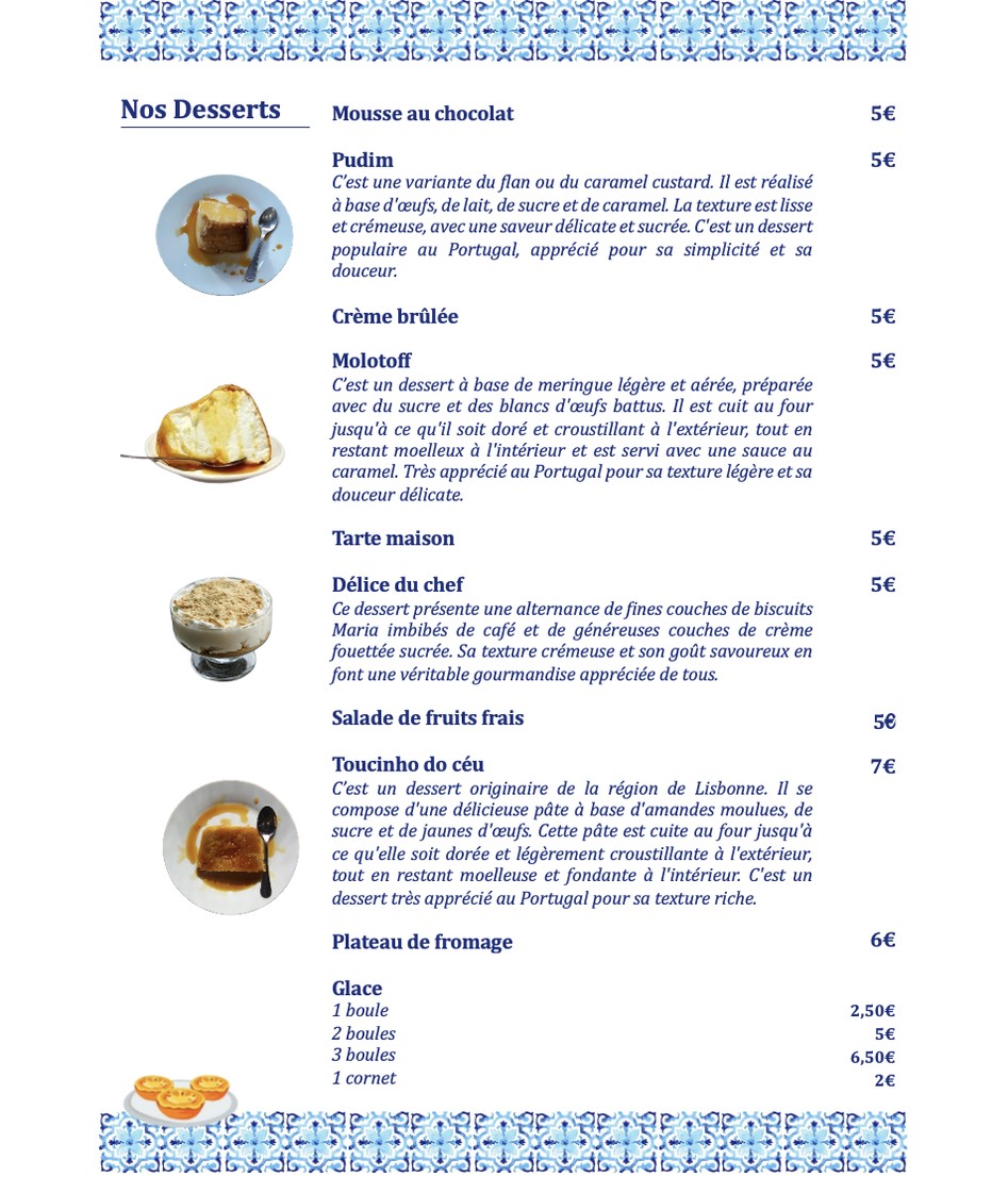Restaurant Saint Miguel menu 4