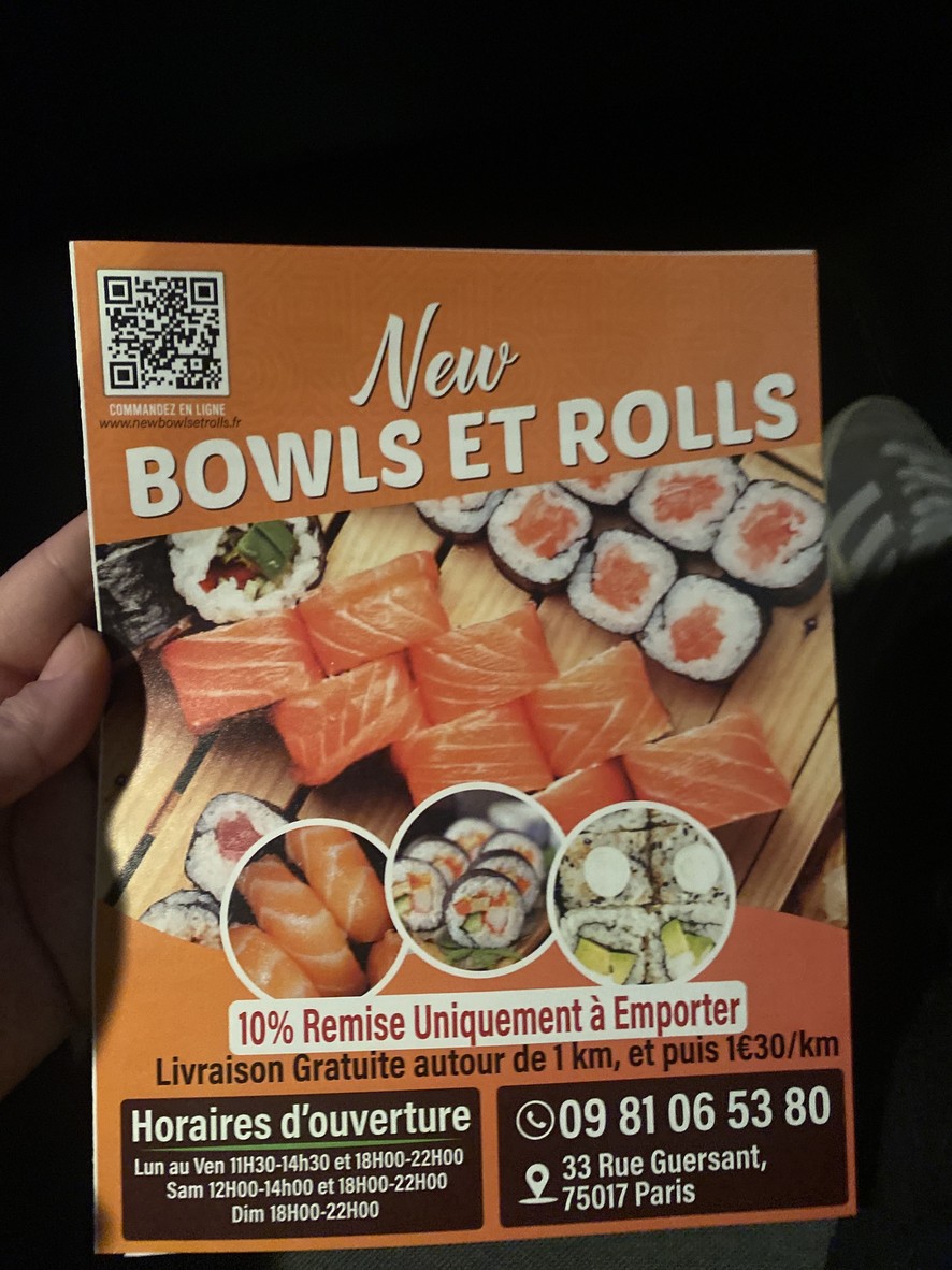 New Bowls & Rolls menu 1