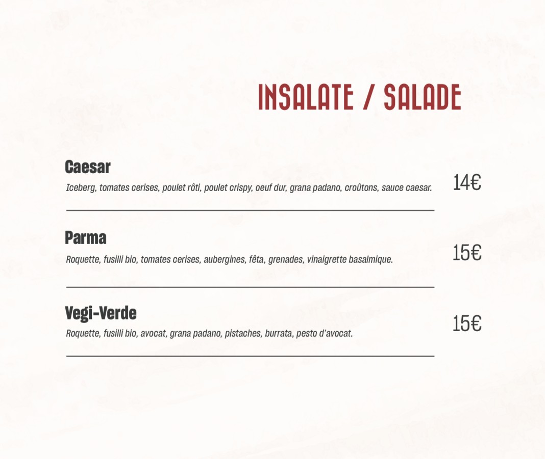 PEPEGUSTO🍕❤️ menu 2