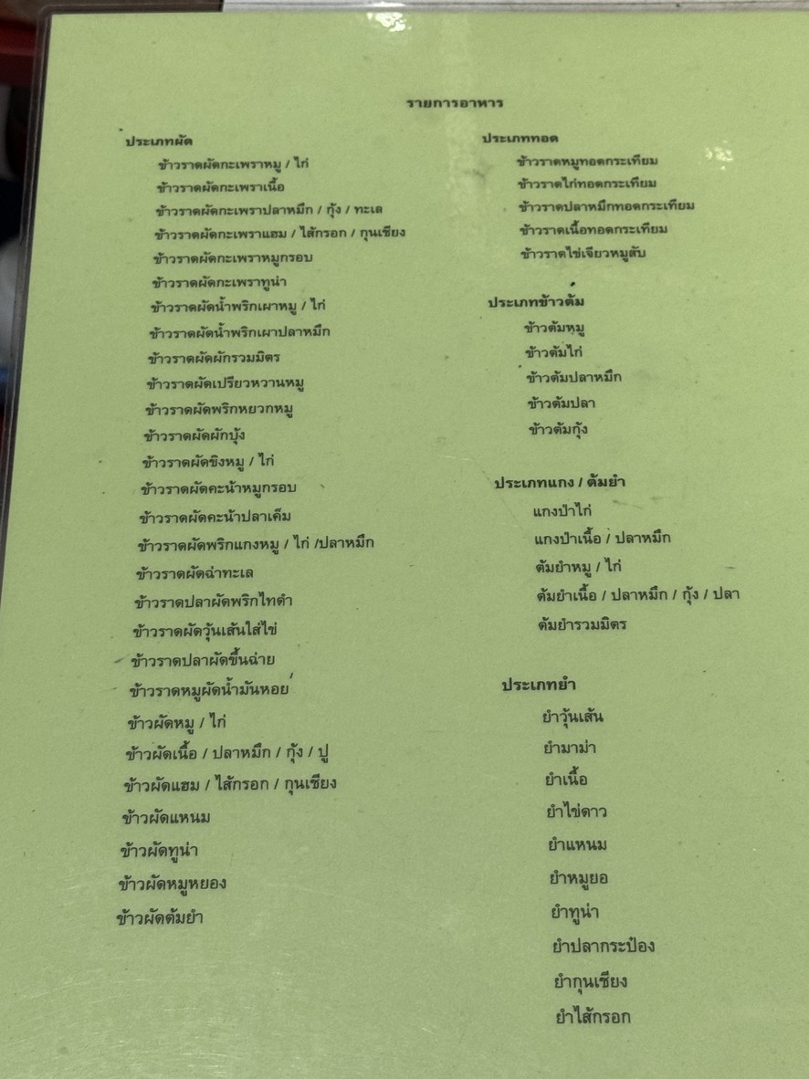 Lǎo Lóng gēn Pà menu 1