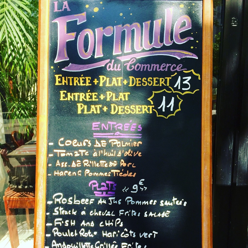 Café Le Commerce menu 1