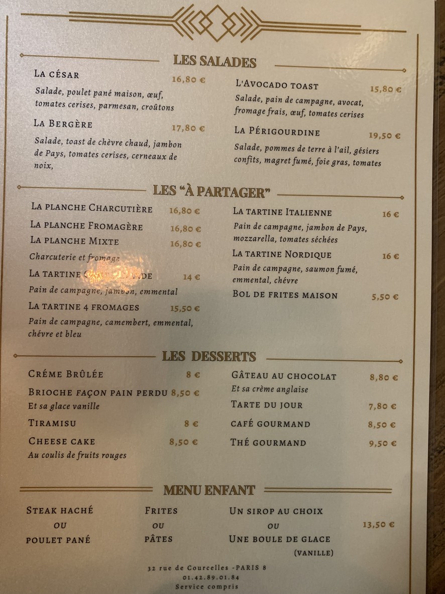O'32 Courcelles menu 3
