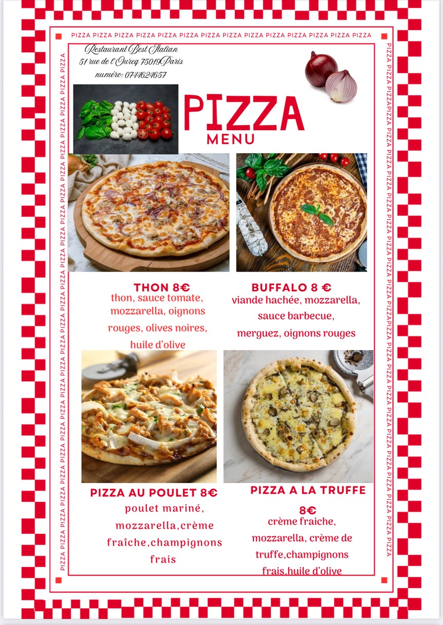 Best Italian menu 2