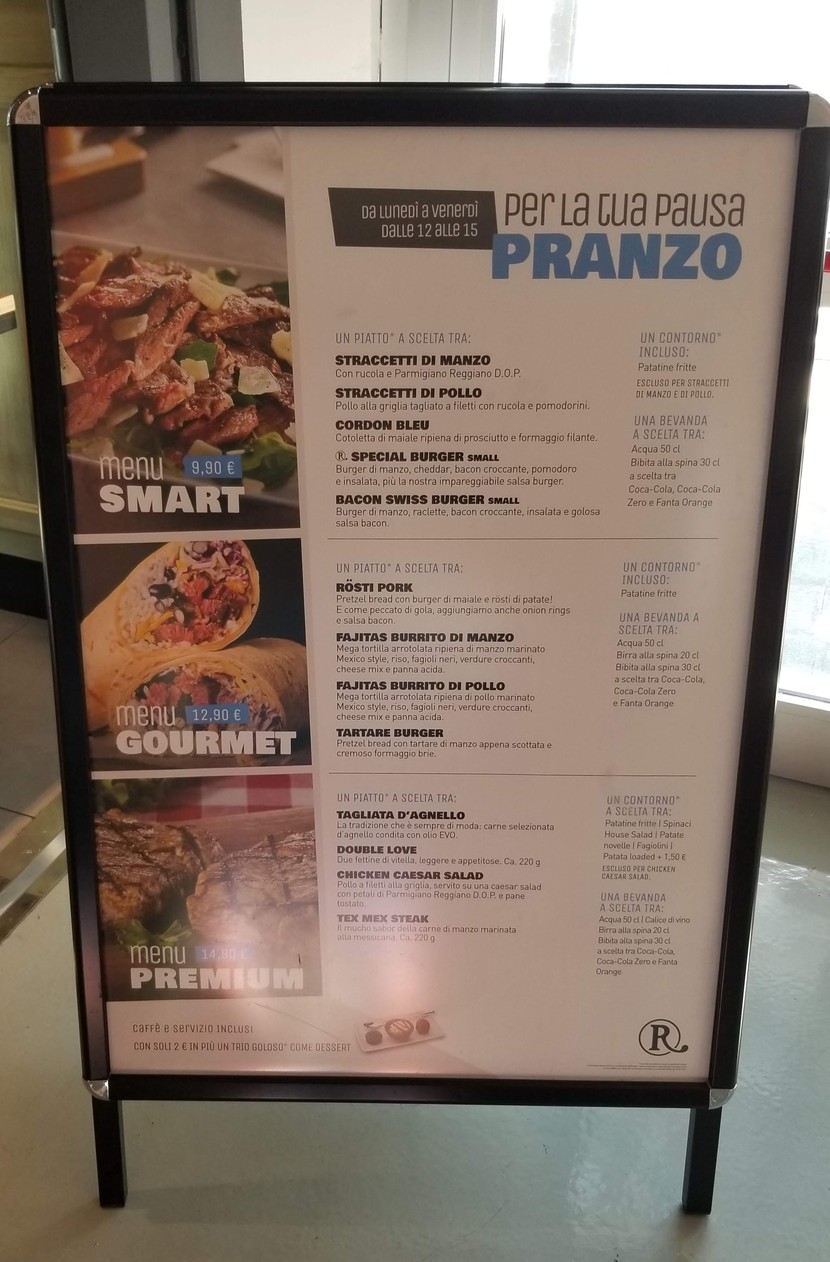 Roadhouse Restaurant Roma Salaria menu 2