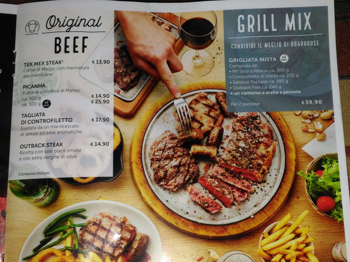 Roadhouse Restaurant Roma Salaria menu 4