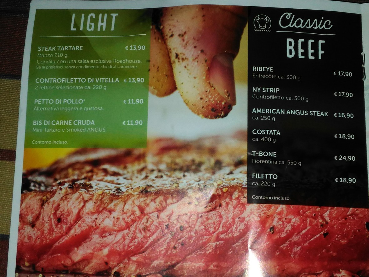 Roadhouse Restaurant Roma Salaria menu 5