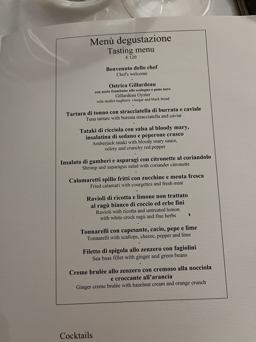 Ristorante Fuocolento menu 1