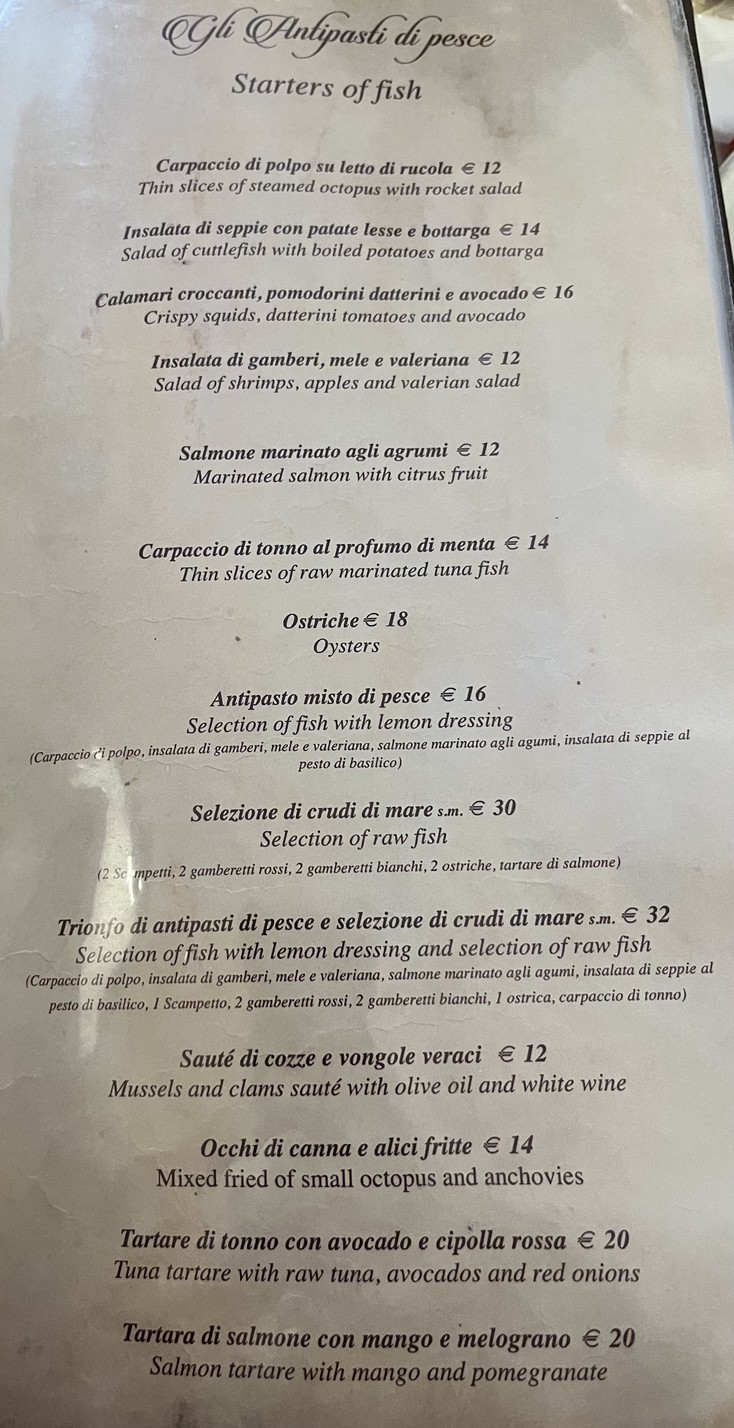 Ristorante Fuocolento menu 2