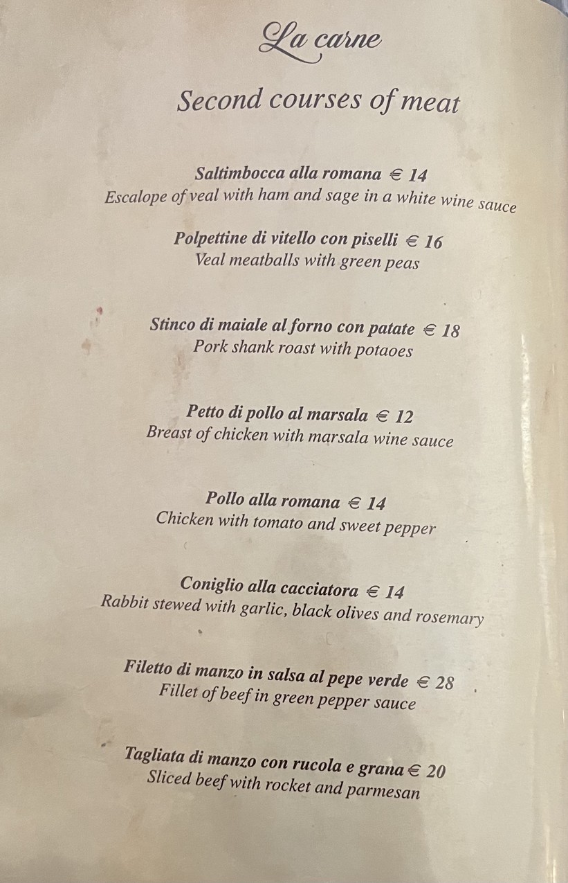 Ristorante Fuocolento menu 9
