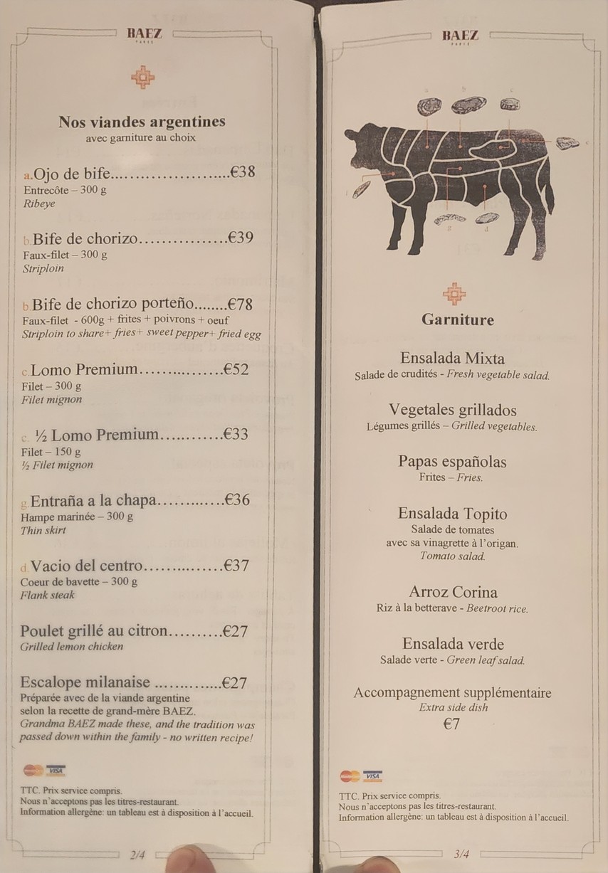 BAEZ menu 2