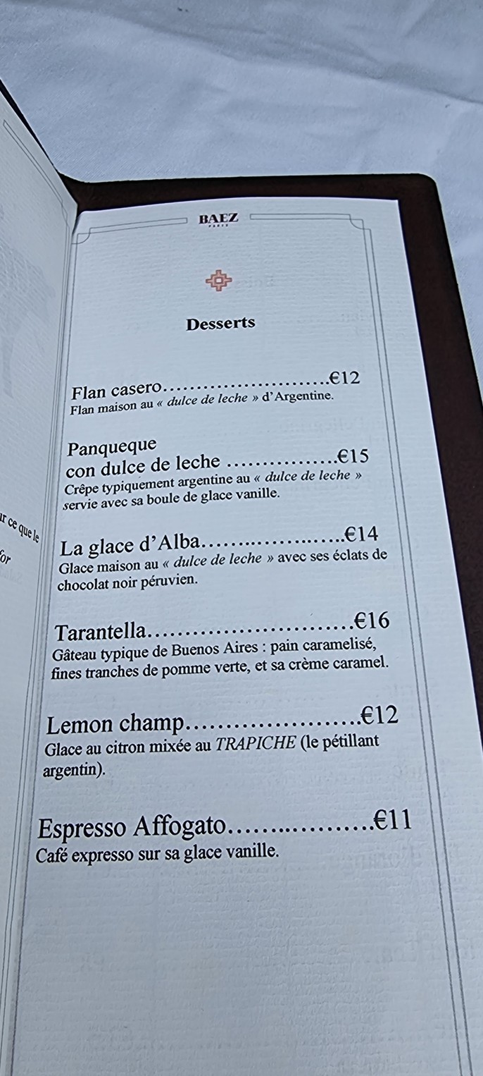 BAEZ menu 3