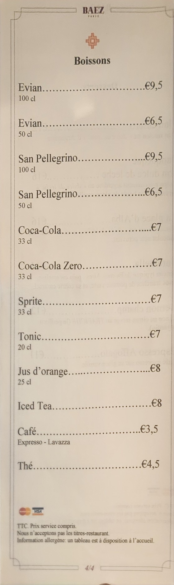BAEZ menu 4