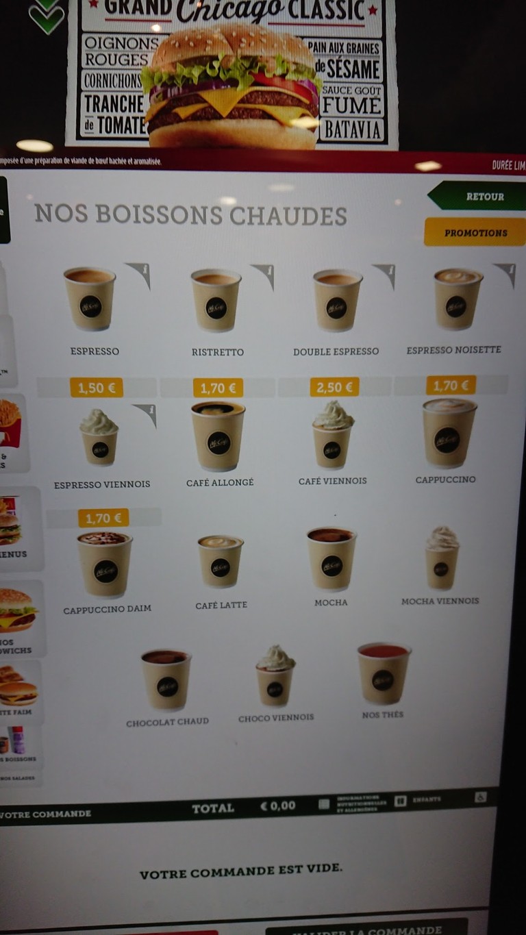 McDonald's menu 3