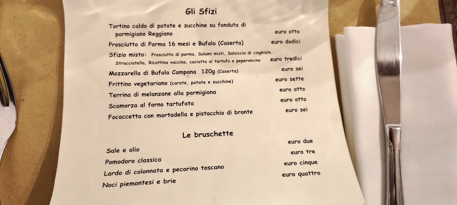 3Quarti Nord menu 1