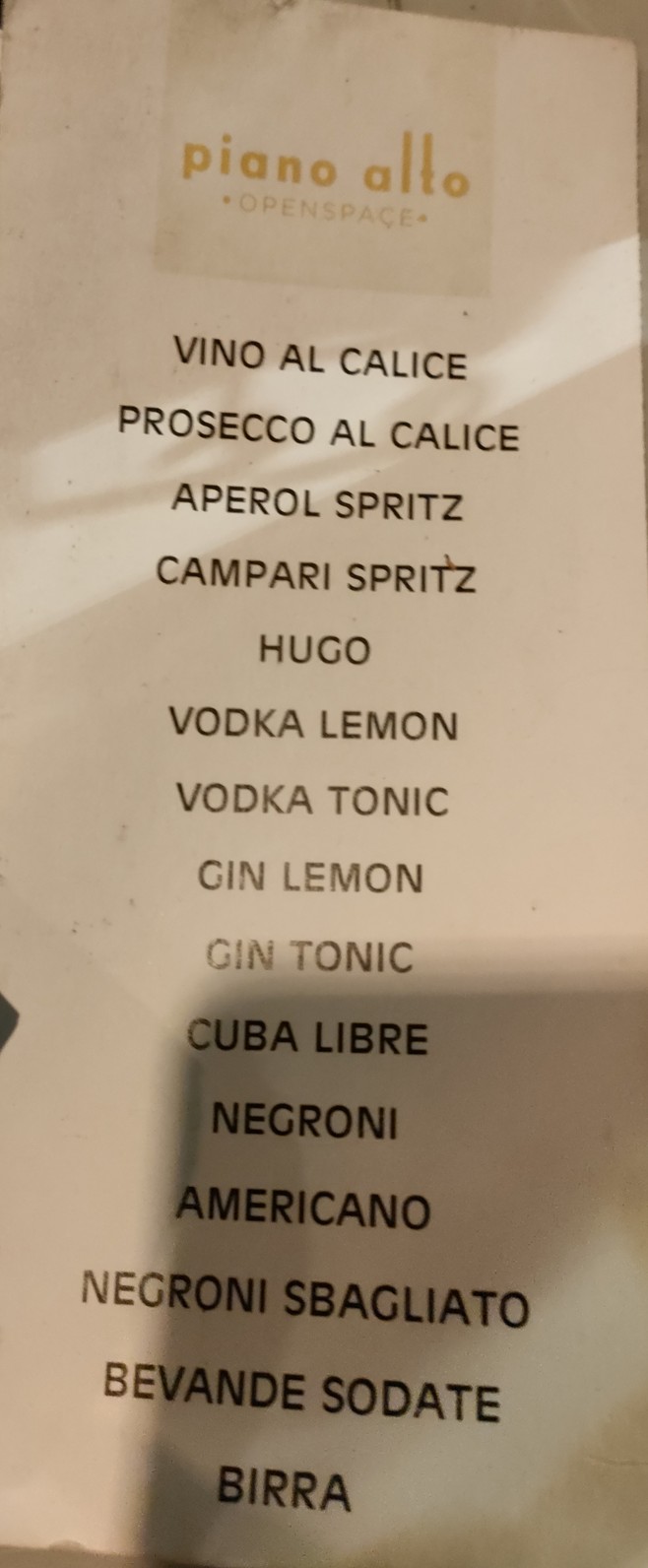Terrazza Tevere Botanical Rooftop menu 3