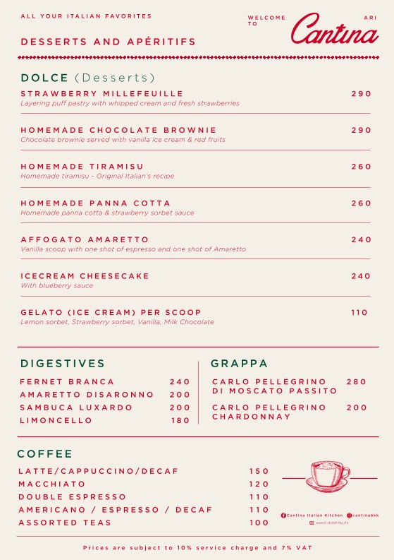 Cantina Italian Kitchen (Ari) menu 8
