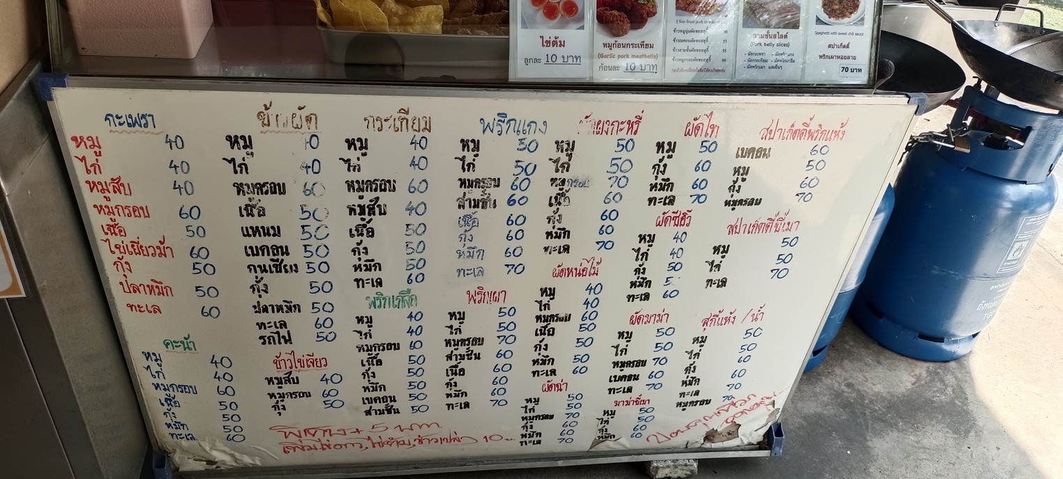 ถนัดผัด โภชนา menu 1