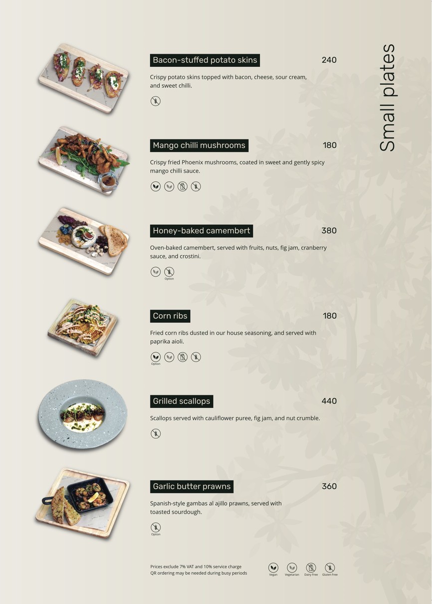 Yellow Lane menu 3