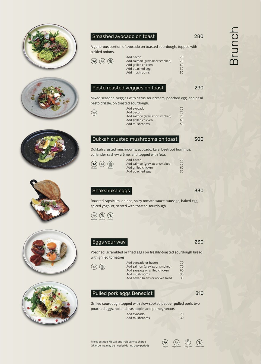 Yellow Lane menu 5