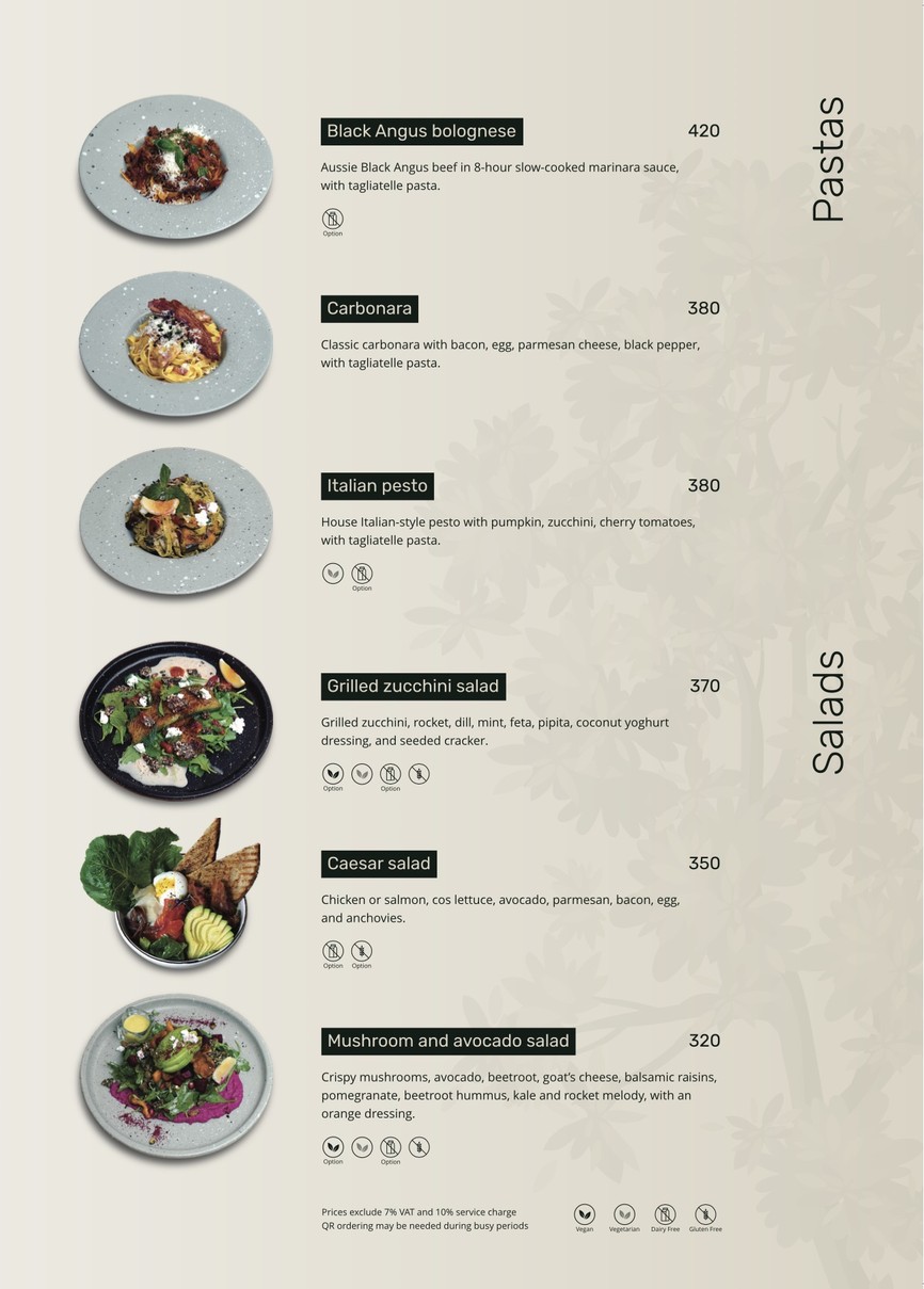 Yellow Lane menu 8