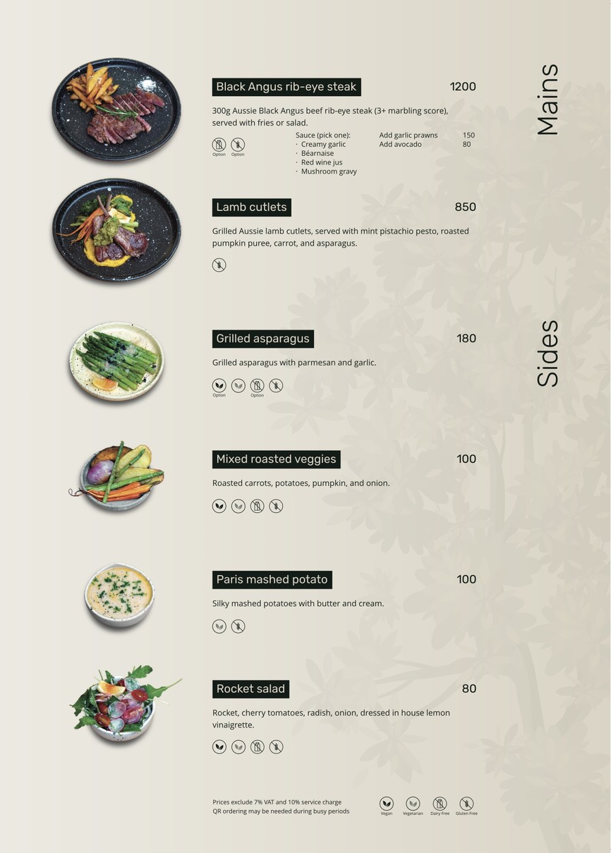 Yellow Lane menu 10