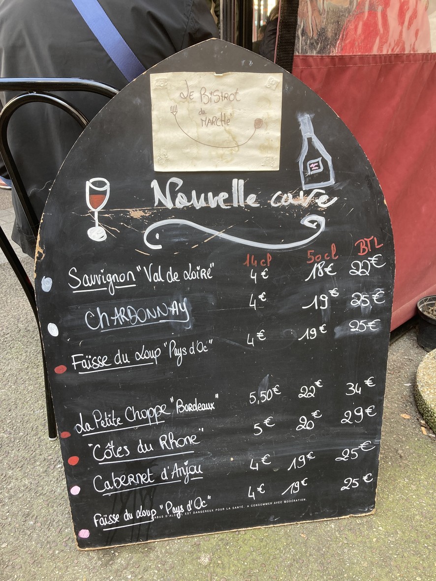 Bistrot de Marché menu 2
