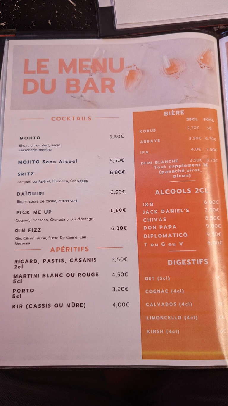 Bistrot de Marché menu 3