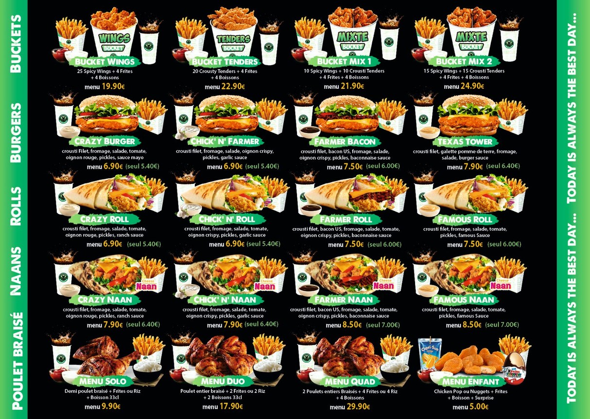 CHICKEN’S KING Aubervilliers (original) menu 2