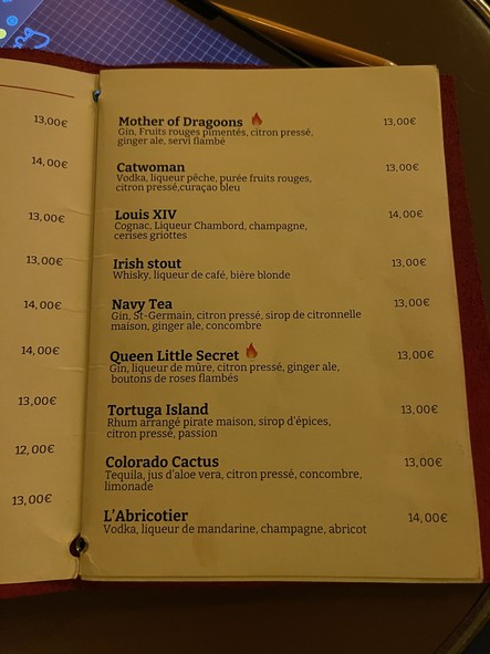 Les Timbrés Cocktails Bar - Restaurant