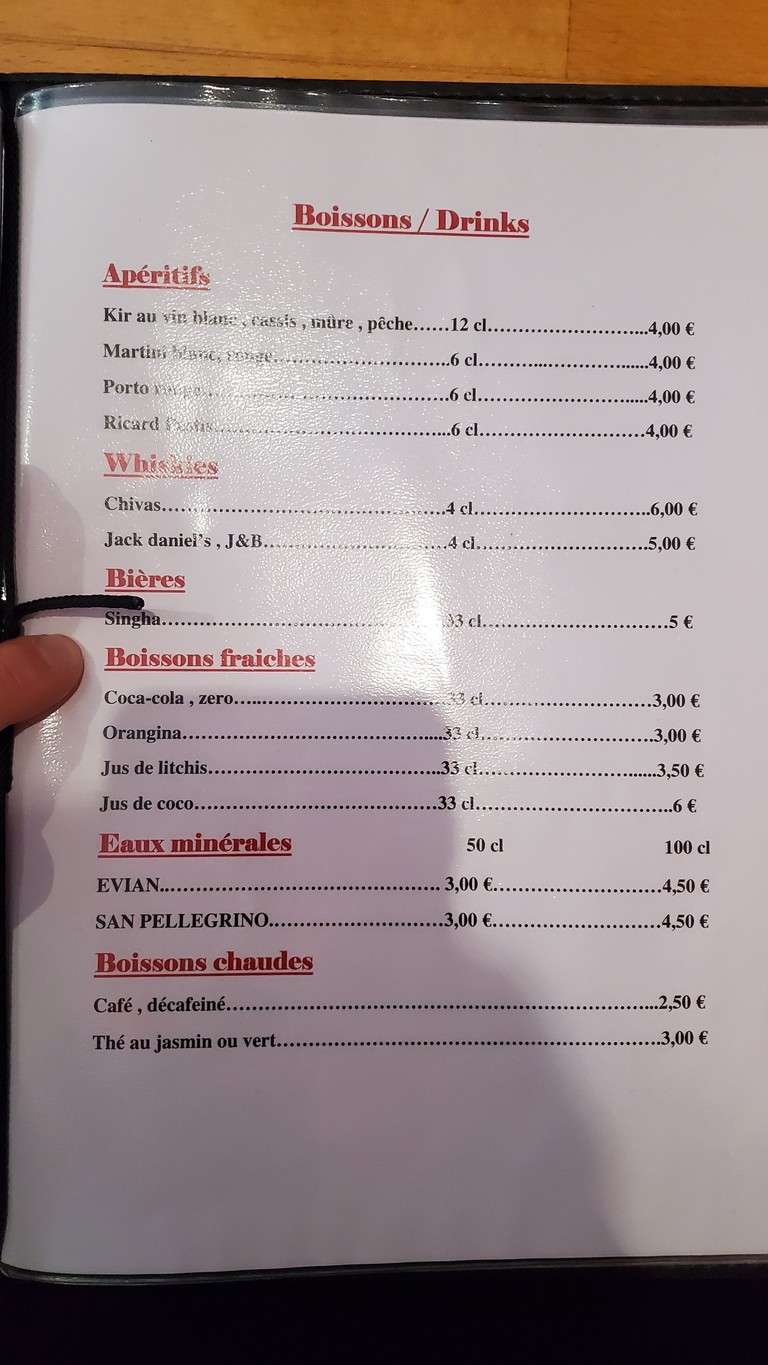 Thao Ly menu 4