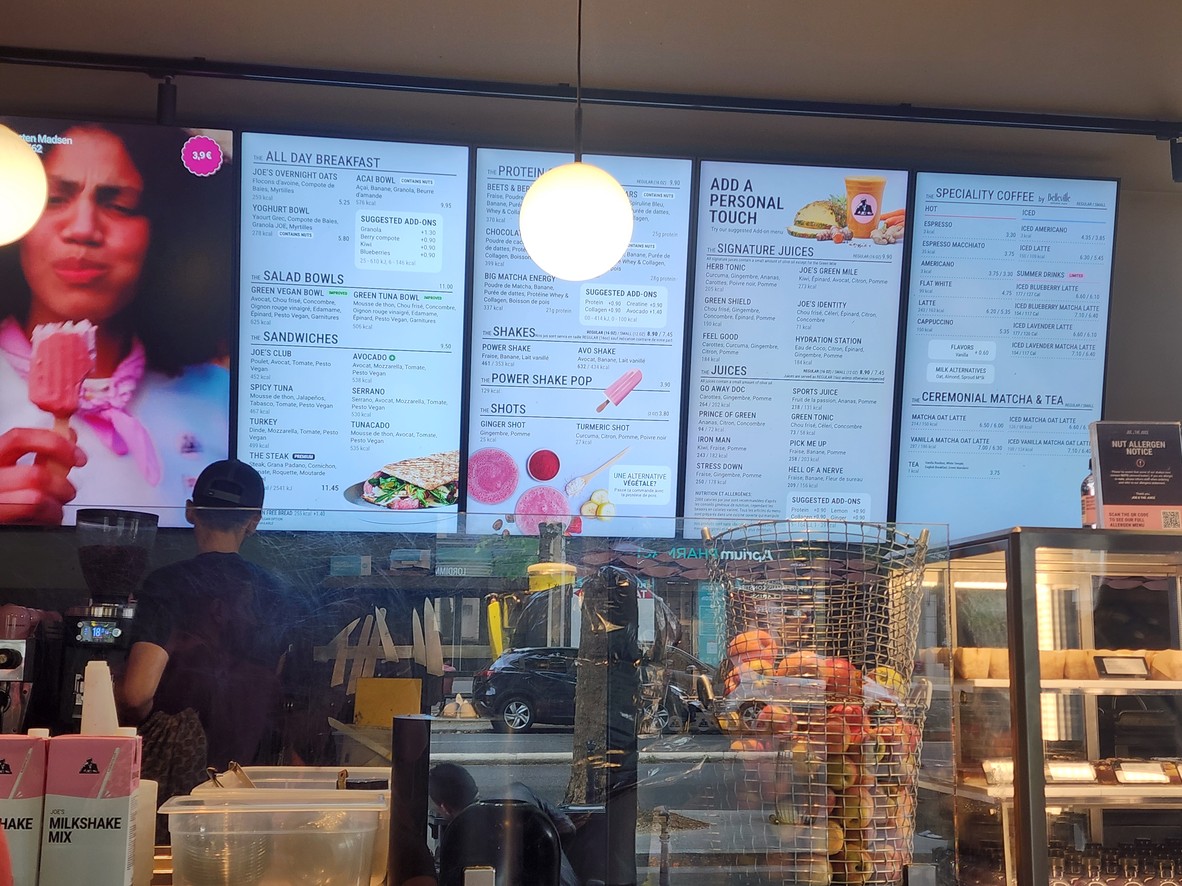JOE & THE JUICE menu 2