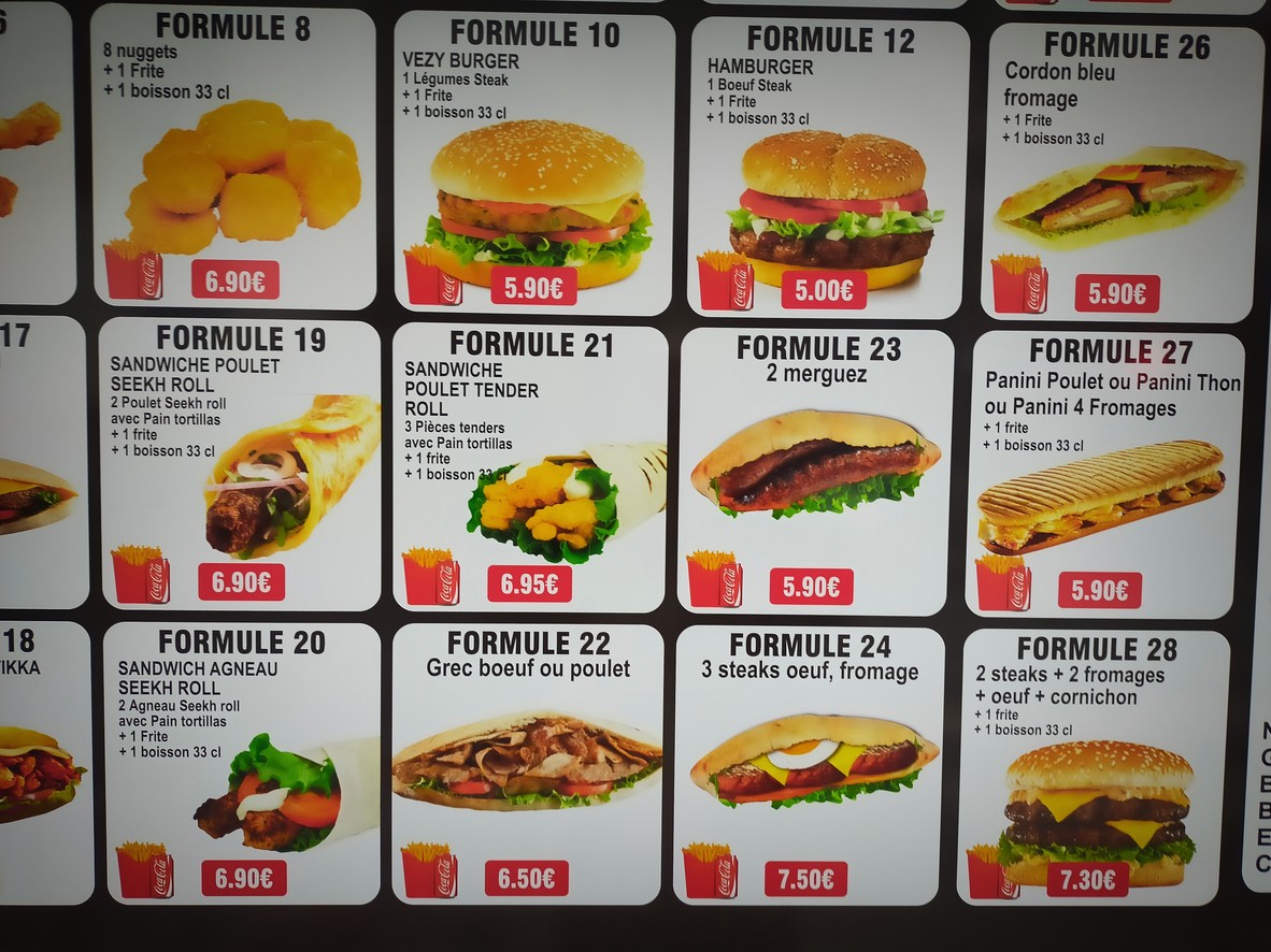 The Best Chicken menu 2