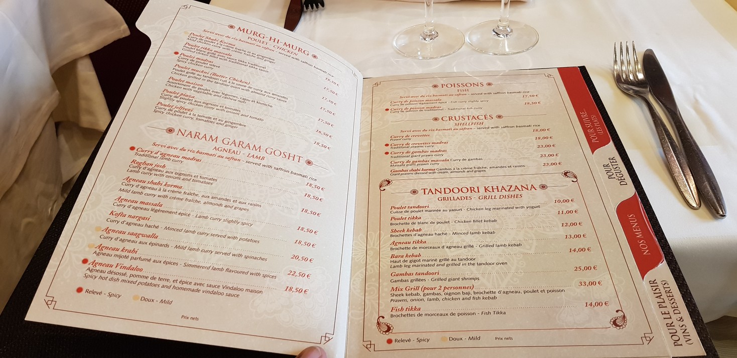 Mahatma menu 3