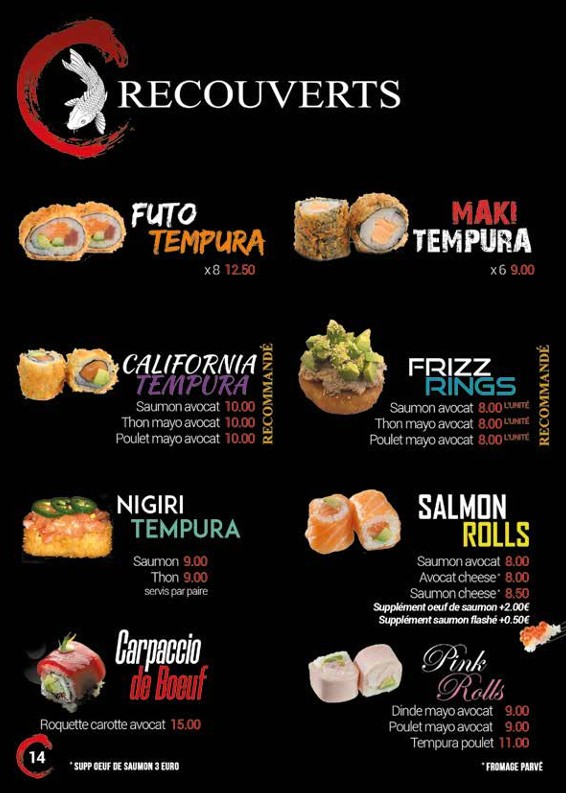 Saïko Restaurant Casher Asiatique Paris 19 menu 5