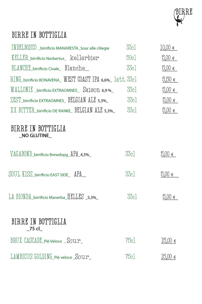 Lochness menu 3