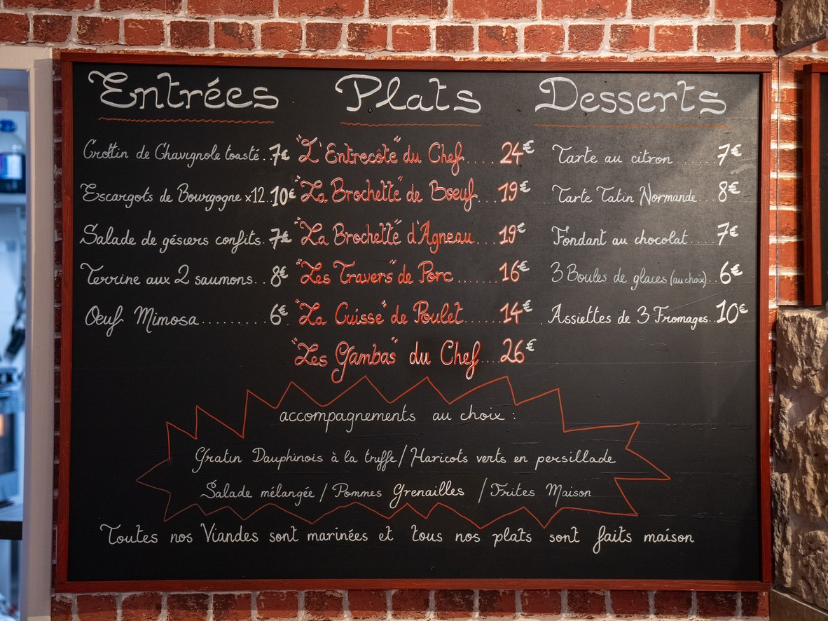 Barbecue de la Butte – Restaurant Grillades à la Butte-aux-Cailles menu 1