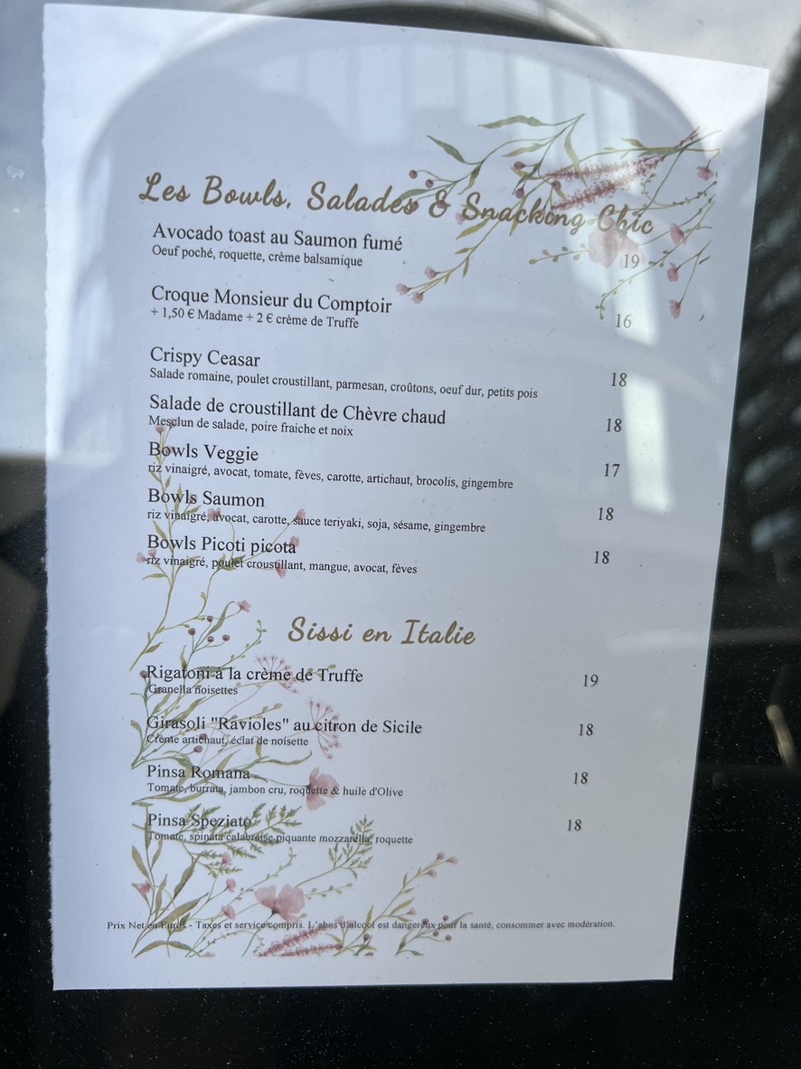 Le Comptoir Loz menu 2