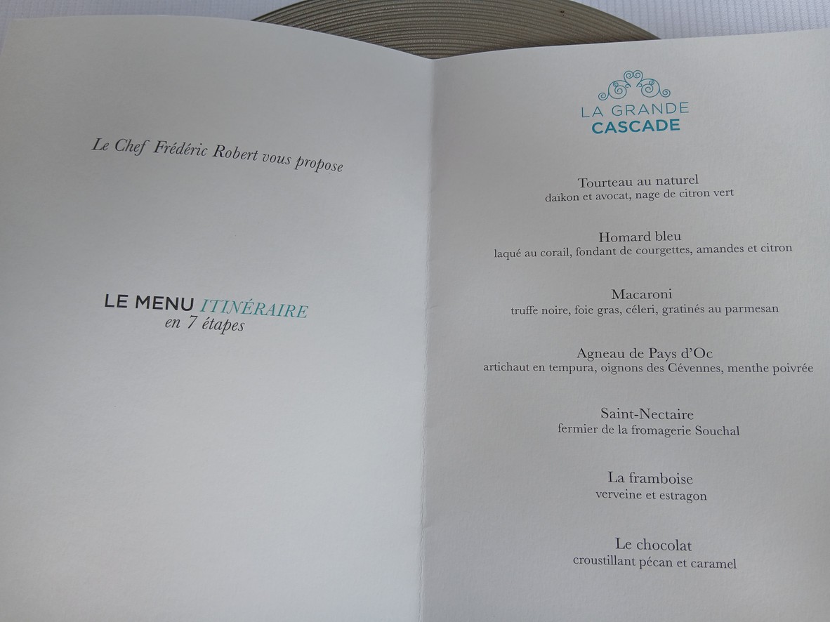 La Grande Cascade menu 3