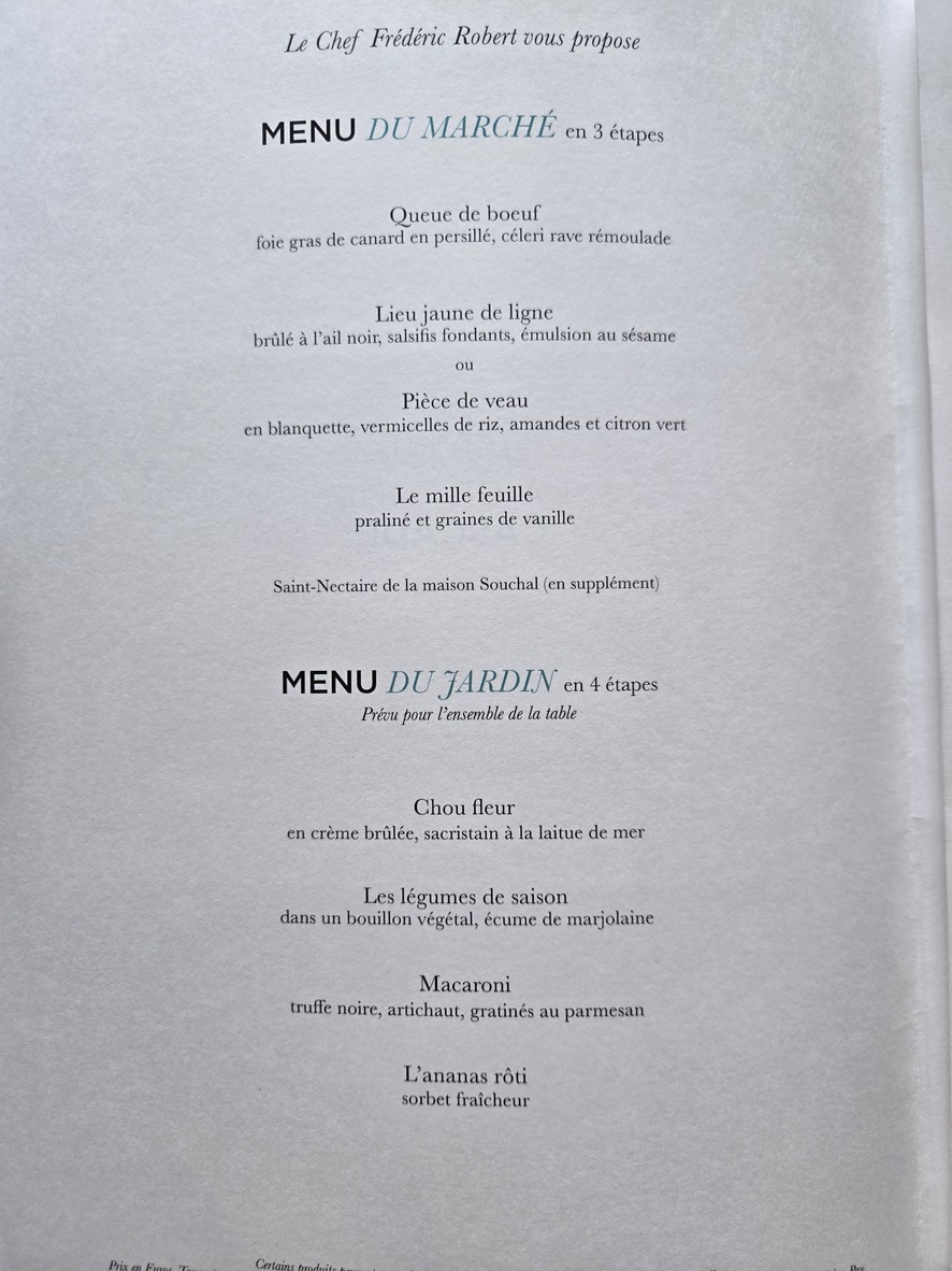 La Grande Cascade menu 4